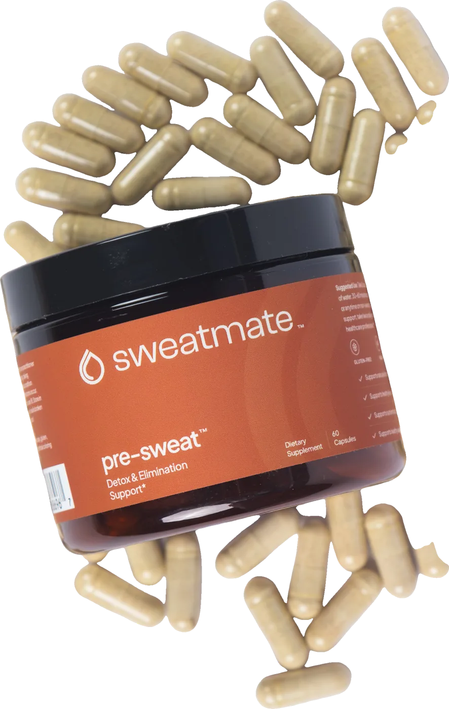 Sweatmate jar with capsules