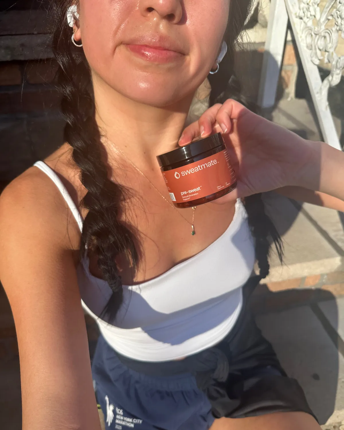 Jordan with Sweatmate pre-sweat
